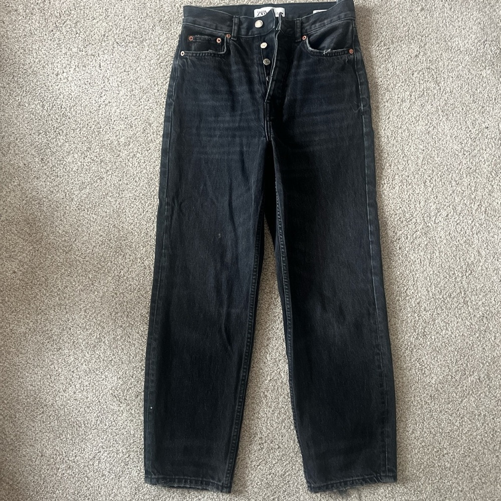 Black faded Zara high waisted butterfly size 2